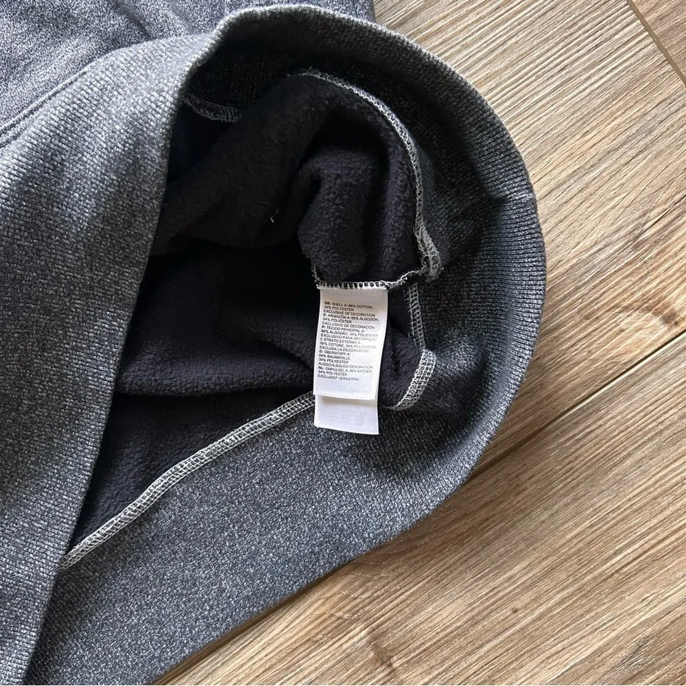 NorthFace | Removable Patch Logo Hoodie in Charcoal Heather (Small)